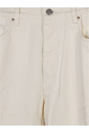 Seoul jeans in off-white cotton denim DON THE FULLER | SEOULDTF28ECM2S6031